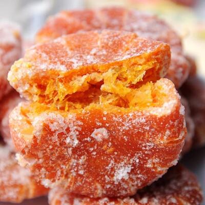 ly内江桔饼橘红老式桔子饼橘饼金桔蜜饯桔红四川红橘饼500g包
