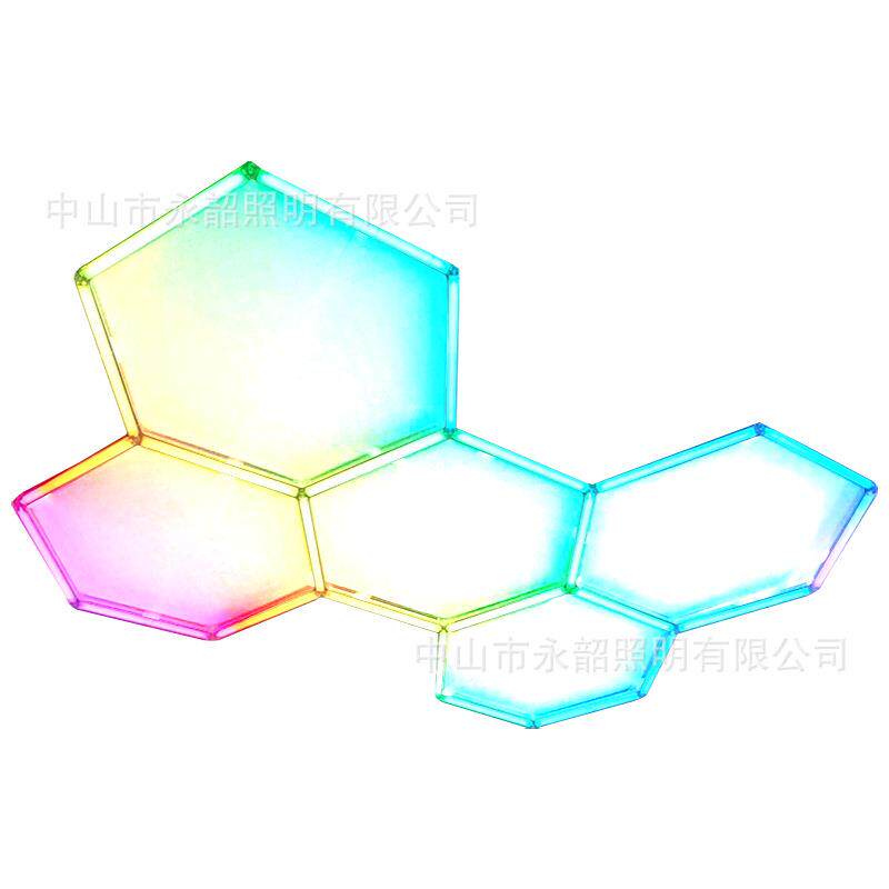汽修专用高亮LED工位灯六角蜂窝拼接防水车库美容洗车房照明灯具