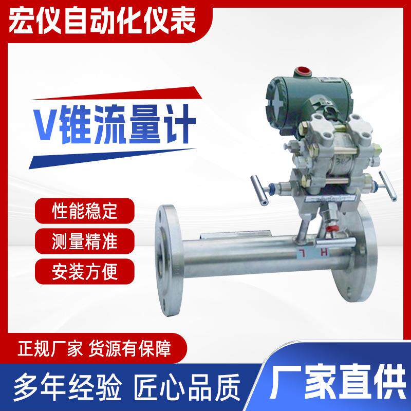 差压式V锥流量计煤气烟气节流装置沼气高压流量传感器