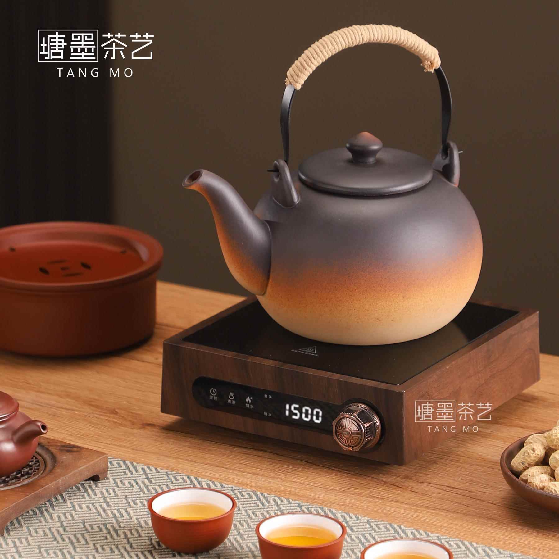 1.9升家用明火烧水壶大容量陶壶带内胆煮茶陶瓷提梁壶煤气电陶炉