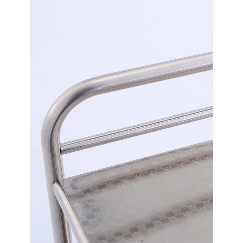 火锅店菜架厨房置物架不锈钢收纳架落地烤漆网格三层放菜架子新品