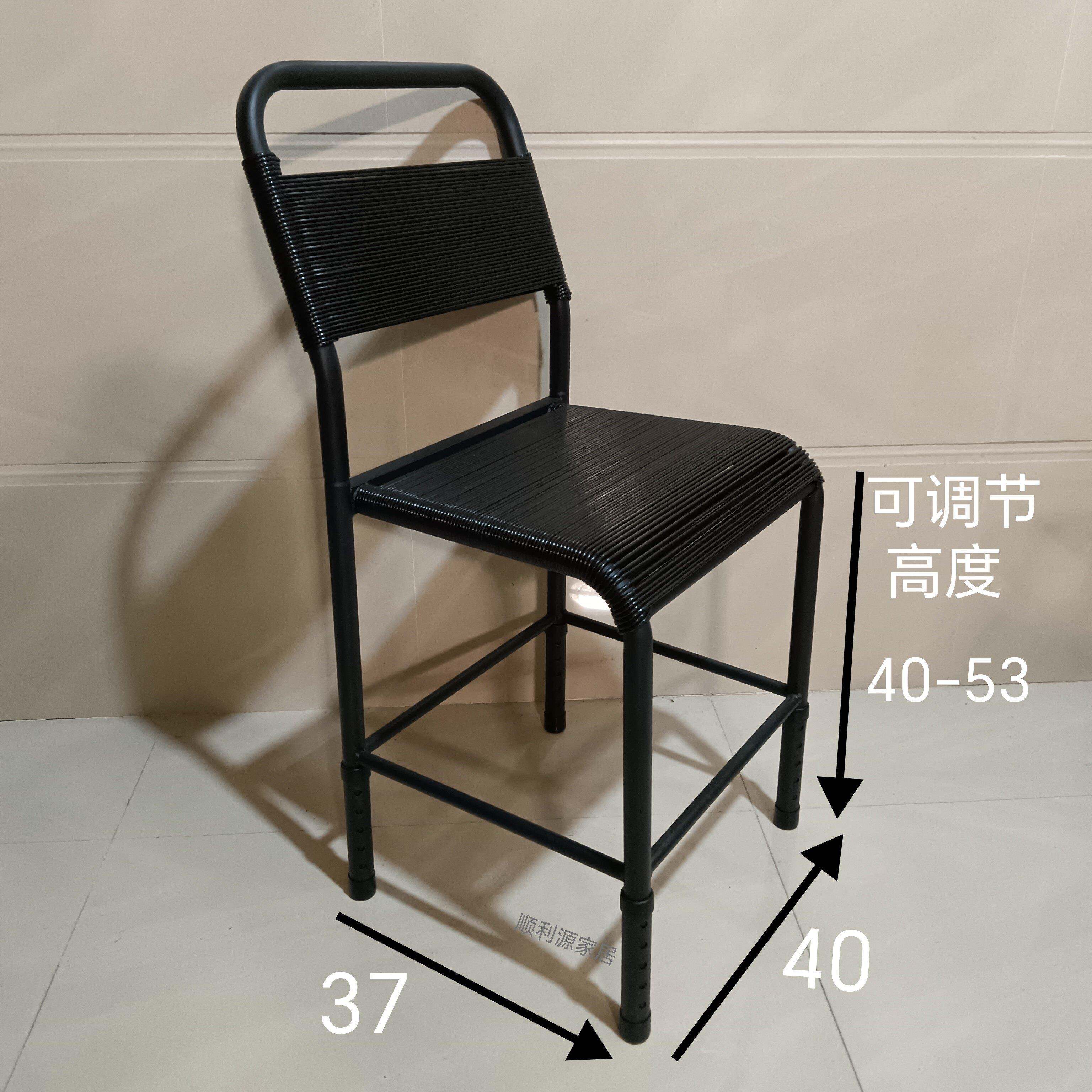 可升降缝纫机凳子靠背椅子坐垫久坐冰凉服装厂工厂员工专用椅子