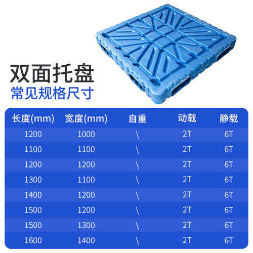 塑料托盘厂家批发仓库货架垫板双面平板栈板九脚吹塑川字塑料托盘