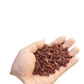 火山石颗粒污水处理鱼缸垫底红色火山石园林造景铺面火山岩现货