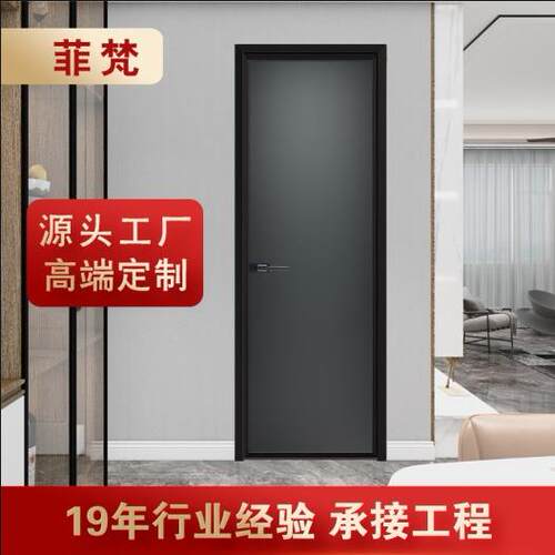 网红极窄卫生间门3C钢化玻璃门厨房浴室静音平开厕所门