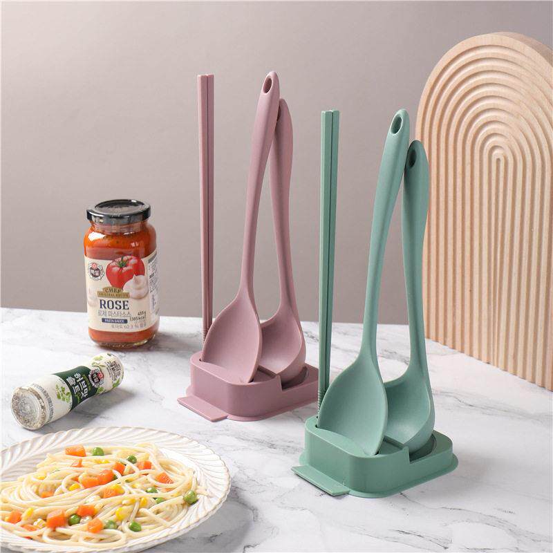 硅胶厨具4件套厨房工具不粘锅烹饪铲勺套装烘焙用具