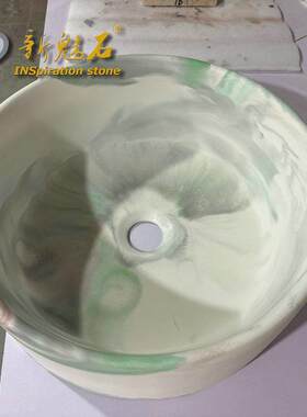 厂家侘寂风高端水泥洗衣池台盆户外阳台水墨风预制水泥洗手槽