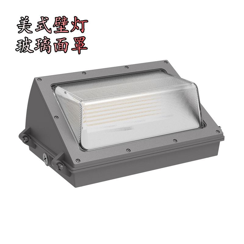 美式美规玻璃罩led壁灯60W100W120W北美户外墙壁灯led门头过道灯