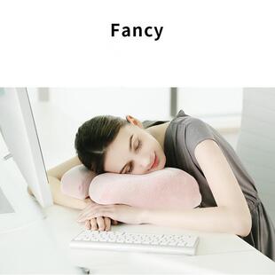 忆棉午颈睡枕趴睡枕学生教Fancy室办枕公室午记休枕头儿童趴趴护