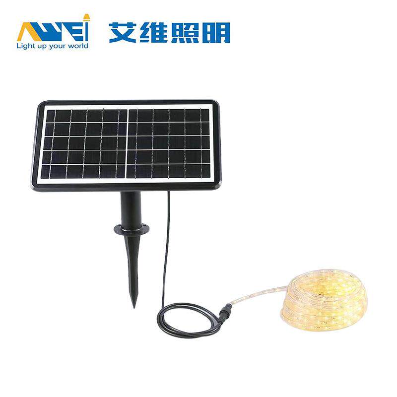 太阳能灯带庭院户外烧烤太阳能板露营LED防水氛围灯厂家直供