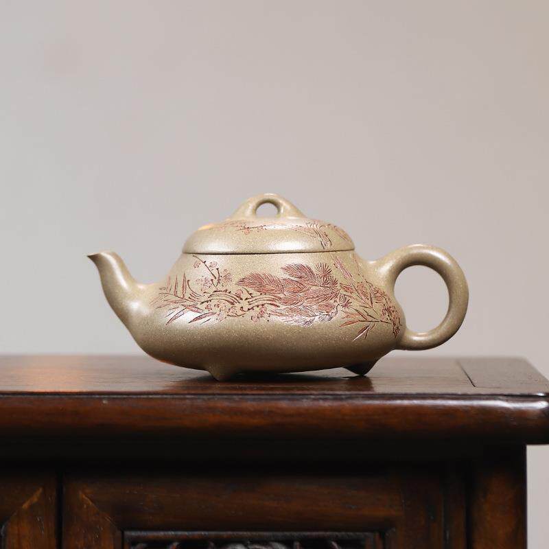 手工紫壶机车非灌浆原矿砂松华非青段汉棠石砂紫瓢茶AKH具厂家