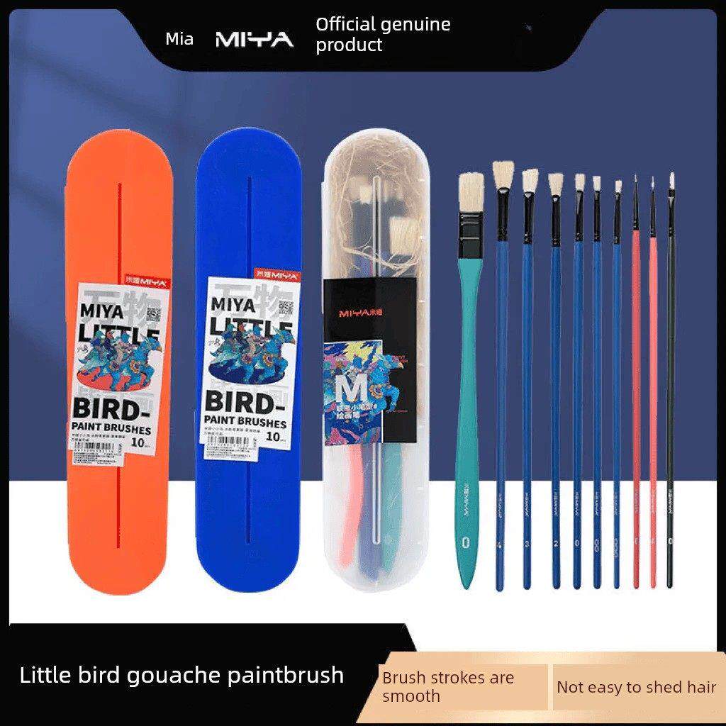 小鸟米亚水粉笔套装艺术特别联考范笔勾线笔彩刷刷刷新风格