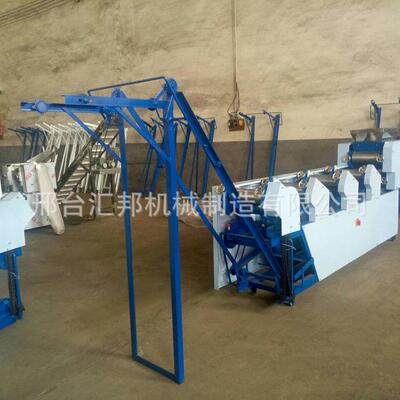 鲜面条机大型自动爬杆自动叠皮挂面机实地厂家实地生产