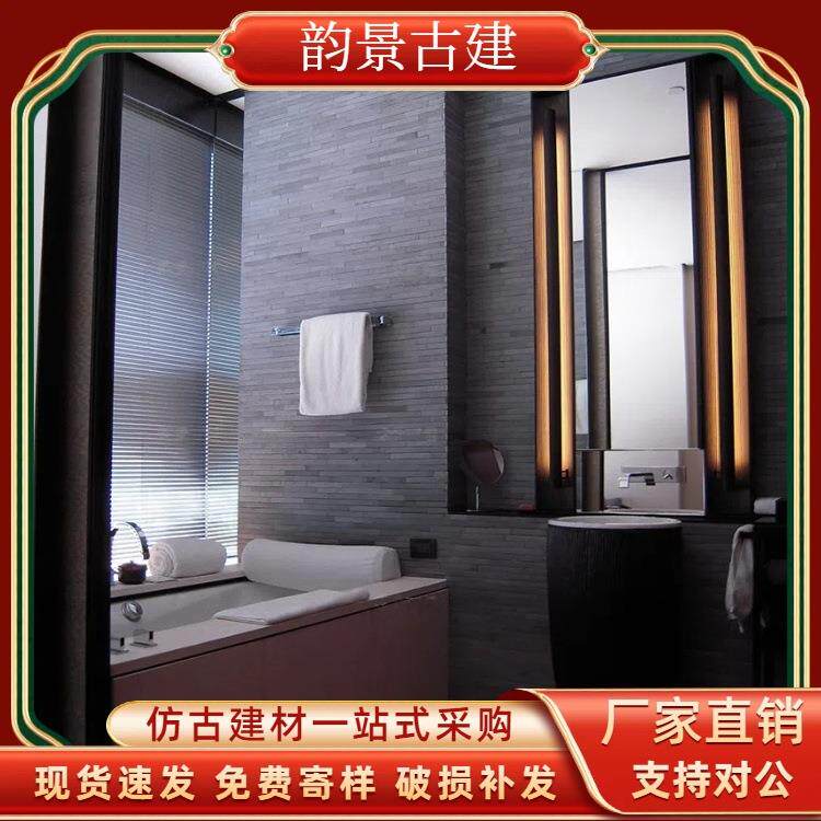 面砖餐厅外墙砖黏土复古灰砖室内铺墙贴片砖小青砖切片文化石仿古
