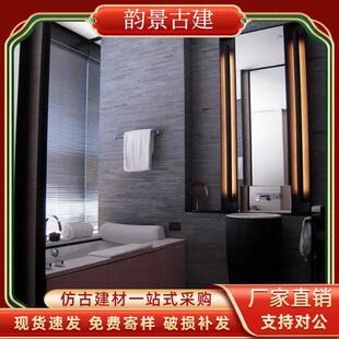 面砖餐厅外墙砖黏土复古灰砖室内铺墙贴片砖小青砖切片文化石仿古