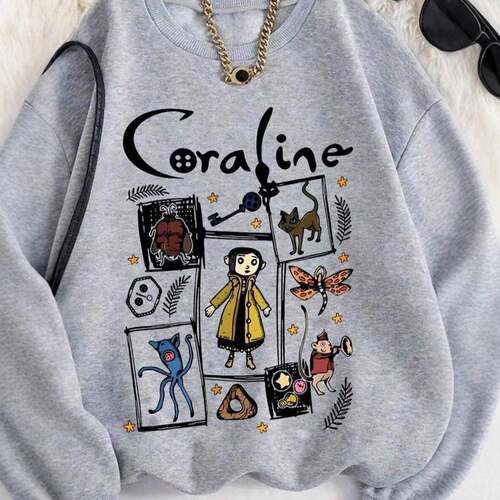 Women's Casual Loose-Fit Pullover Sweater Cartoon Print