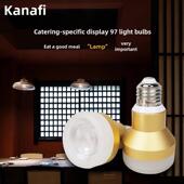 卡纳菲餐厅吊灯led灯泡射灯e27螺口节能灯暖色餐饮灯杯光源聚光灯