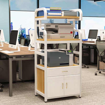 【云城】打印机置物架文件架子落地多层办公桌收纳架厨房可调节新