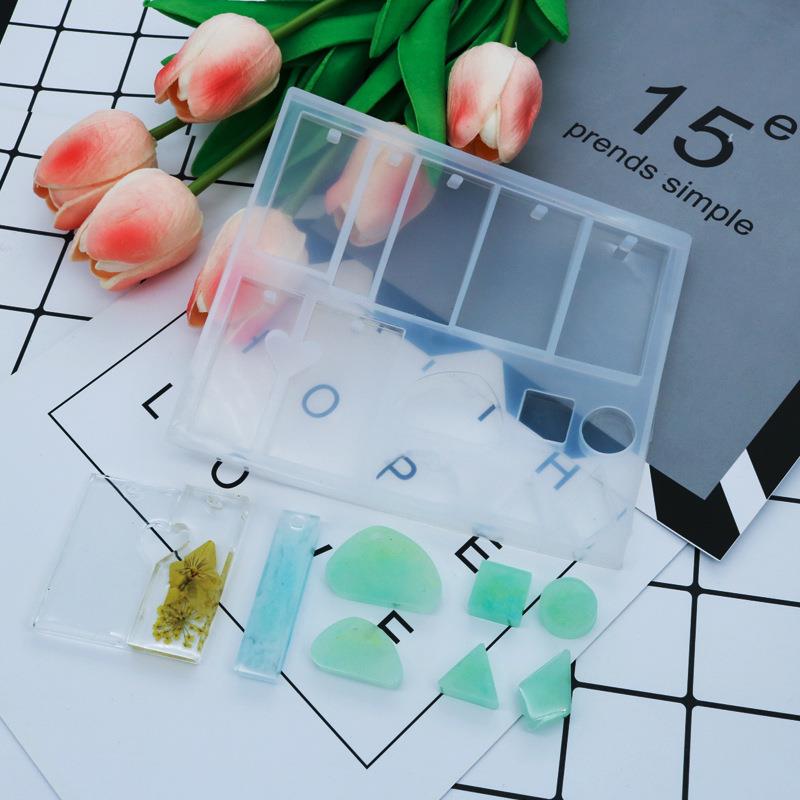新款直销手工水晶滴胶工具套装手镯吊坠饰品硅胶模具组合配钻头