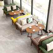 奶啡茶店甜品店堡咖厅MS 055洽谈桌椅书吧图书汉馆公寓会客沙发桌