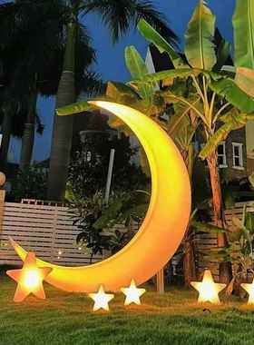 发光月灯户宿外LTT-08景区休亮闲庭院民装饰灯网红椅太阳躺能超大