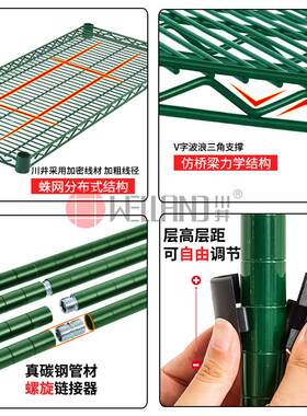 专业厂家高承重调123节层距由组合厨房自型层架多用途四层重酒店