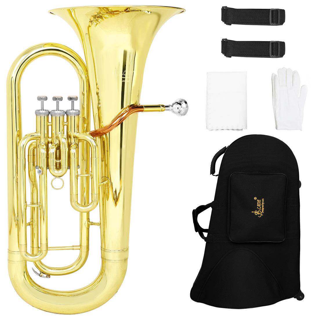 SLADE三键立键大抱号专业铜管乐器大号乐队演奏抱号乐器厂家