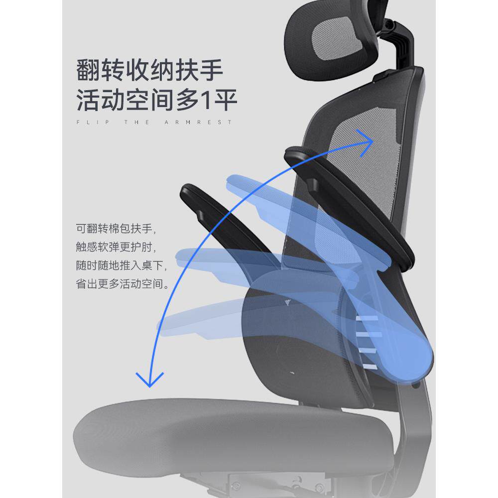 永艺人体工学椅磐石电脑电椅用0020W公办座椅久坐舒服竞家椅书桌