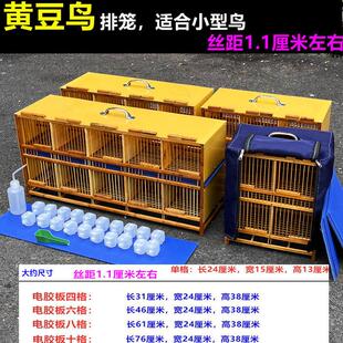 加密黄豆鸟电胶板中号封板黄腾排笼运输笼麻料绣眼等小型鸟笼配件