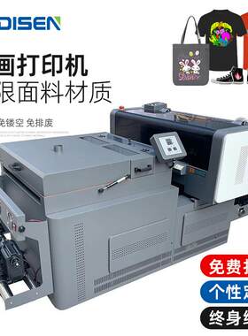 DTF柯式打印机A1白彩直喷T恤印花无边免镂空白墨烫画打印一体机