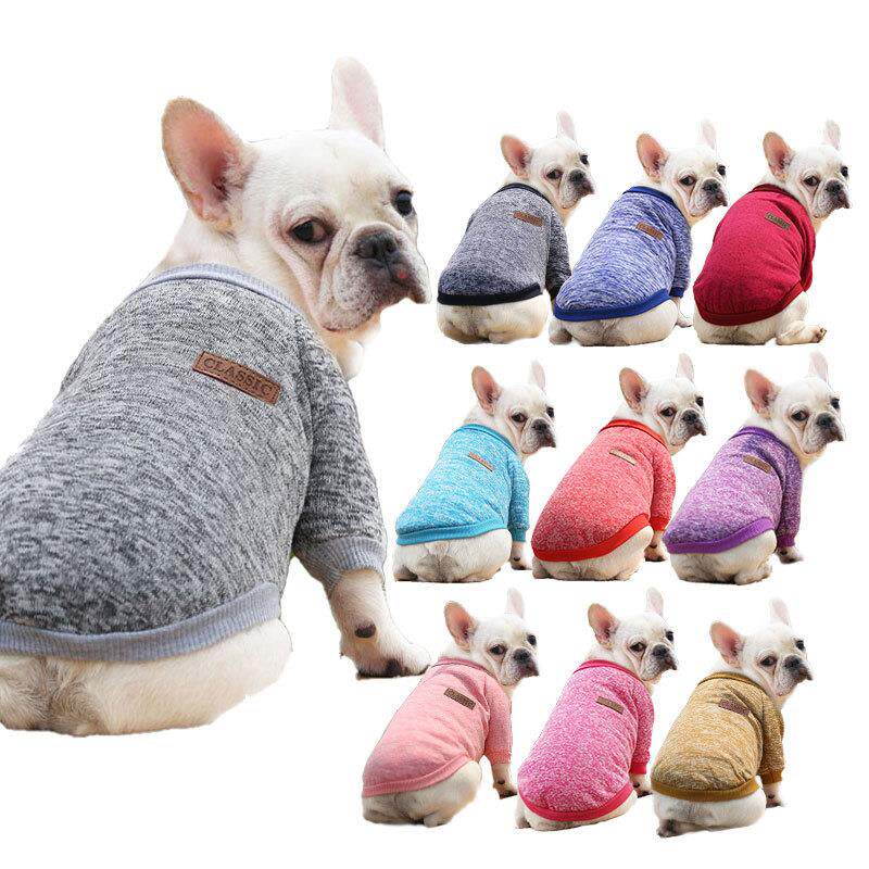 秋冬毛线卫衣法斗狗狗猫咪宠物衣服小中型犬狗衣服猫服饰用品