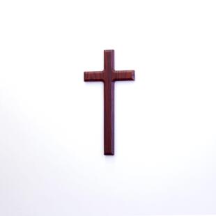 义树家·仿木十字墙壁饰品檀木纹纹挂件橡客装厅卧NTH室工艺品