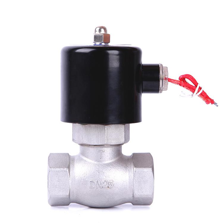 304不锈钢蒸汽电磁阀ZQDF蒸汽锅炉泄压阀门丝扣高压16公斤200度