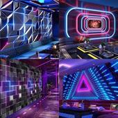 3d立体科技电竞房KTV专用定制墙布酒吧清吧墙面背景墙墙布