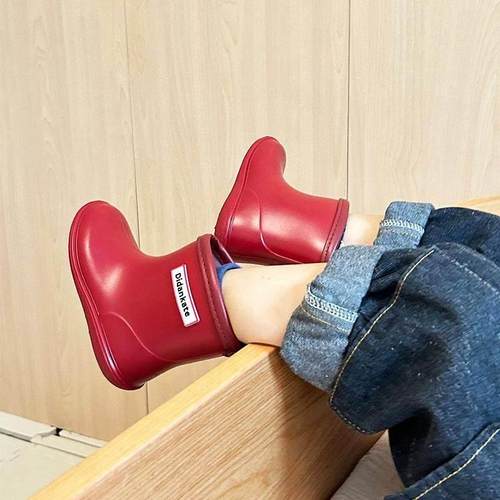 儿童雨鞋女孩男童幼儿园专用上学新型防滑防水小雨靴超轻长筒宝宝