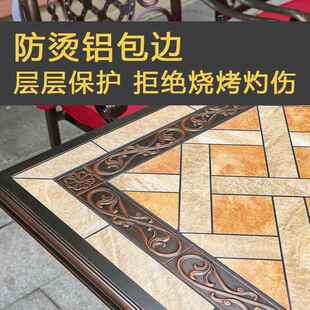 户铸外桌庭院椅烧烤桌366露台花家用别墅室外休闲铝园烧烤炉商用