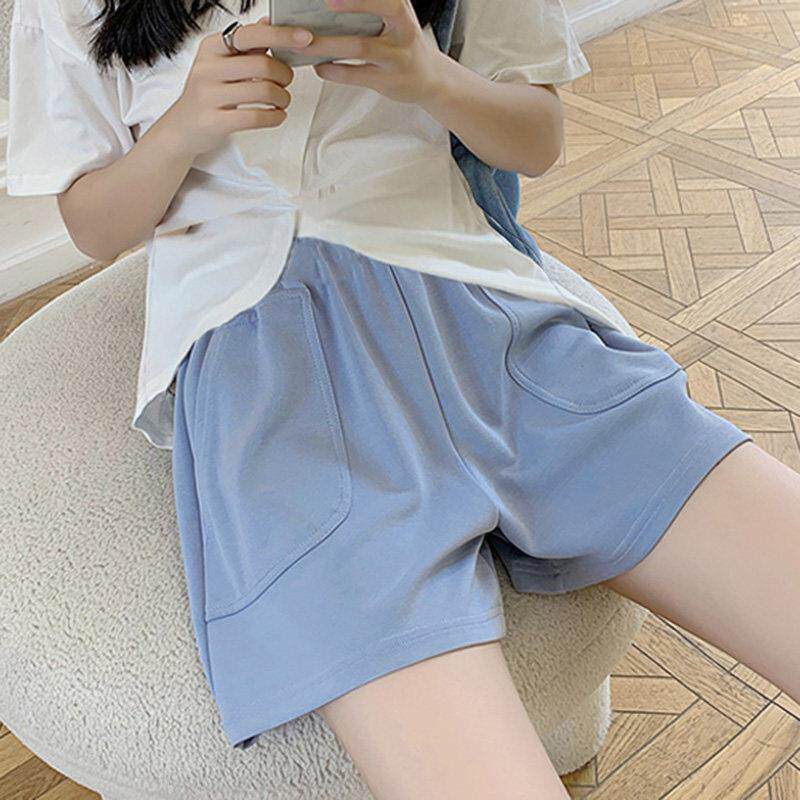 孕妇短裤夏季外穿安全裤子薄款托 托腹休闲 五分裤孕妇运动阔腿裤