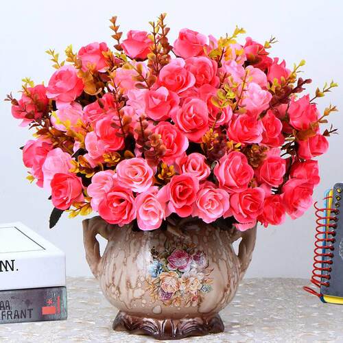 Artificial rose bouquet suit plastic flowers fake flowers si