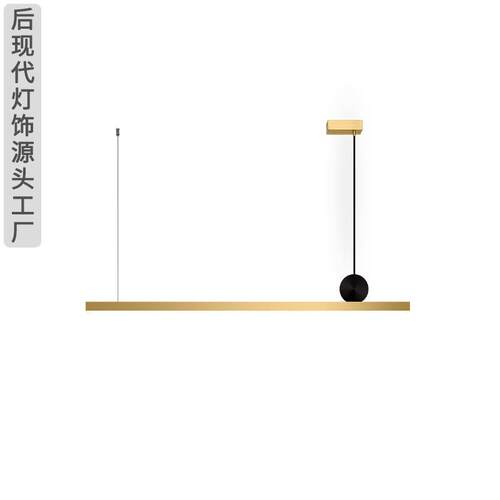 北欧极简餐厅吊灯现代简约吧台餐桌灯轻奢设计师创意个性长条吊灯