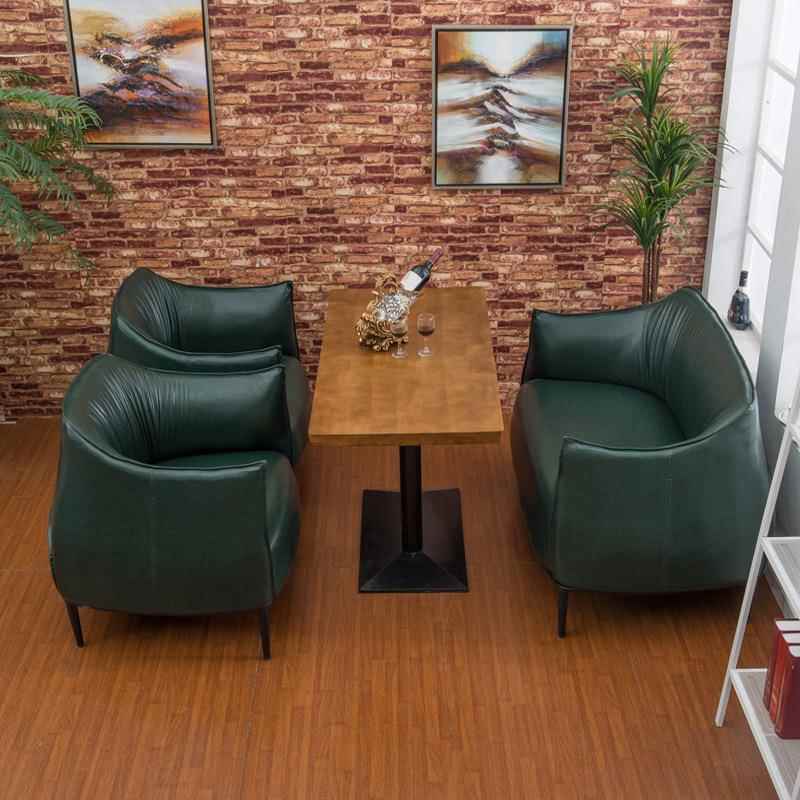 轻奢沙发围椅洽谈接待躺椅创意酒店大堂4S店工程办公室小户型皮椅