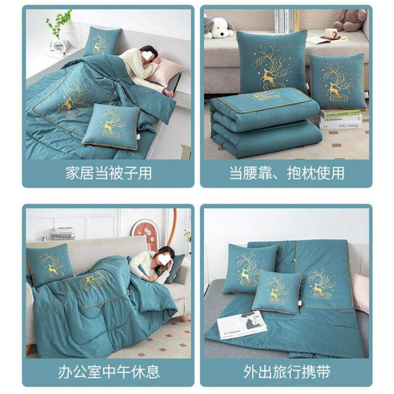 全棉1一00加被厚4斤加午休抱枕被大XNHXwMX21.8米车用特厚靠垫子