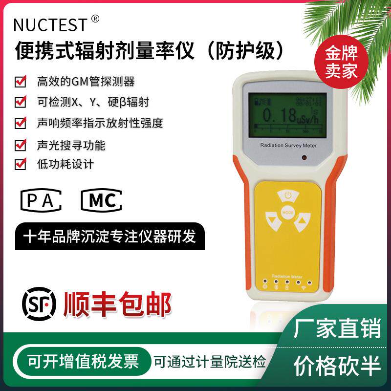 NT6106型X伽马核辐射检测仪剂量率仪电离巡检仪防护级辐射仪放射