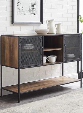 柜餐边现柜代简约客厅收纳储物置物柜家用553114酒柜茶碗水柜厨房