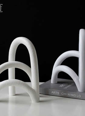简约现代拱形树脂酒店售楼处雕塑样板间办公室创意工艺品摆件