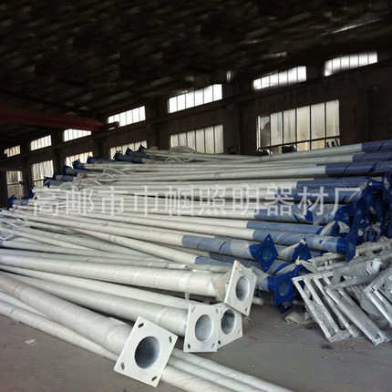 工厂供应 路灯杆6米8米10米 单臂LED广场路灯灯杆 A字臂M中杆灯杆