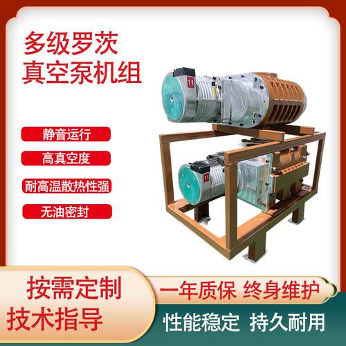 全球牛多级罗茨无油真空泵机组生产厂家无油密封耐腐蚀