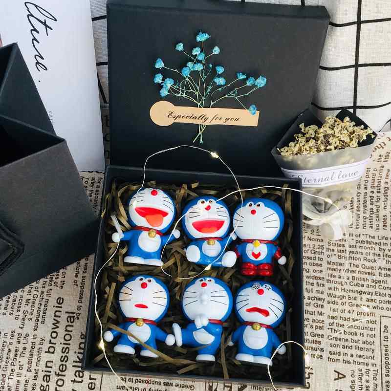 正品模机器猫叮当 猫型模型生日礼物摆全套公仔礼创意车载件玩具
