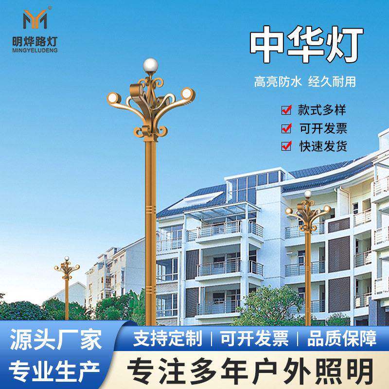 大型市政道路照明玉兰灯led广场公园户外中华灯景区大型led景观灯