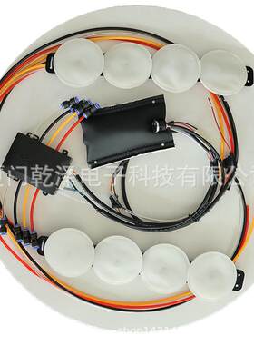 航空座椅汽车座椅按摩改装圆形八点按摩腰部背部汽车座椅腰托气囊