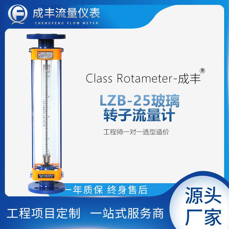 LZB-25玻璃转子流量计测液体垂直安装流量计